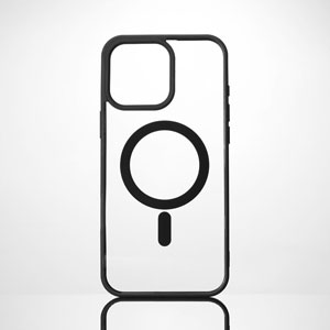 photo Coque pour iPhone 16 Pro Max - noir/transparent