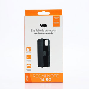 photo Folio XIAOMI REDMI NOTE 14 5G noir