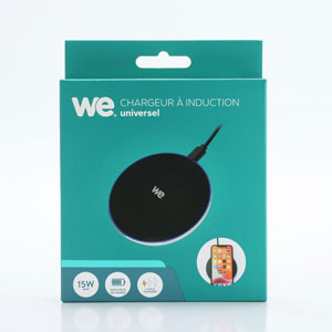photo WE - Chargeur à Induction - 15W - noir
