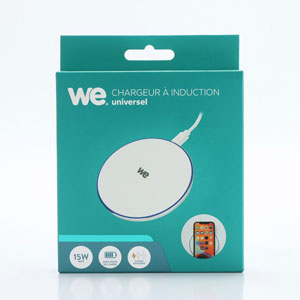 photo WE - Chargeur à Induction - 15W - Blanc