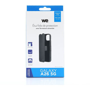 photo WE - Etui Aimante - Galaxy A26 5G - noir