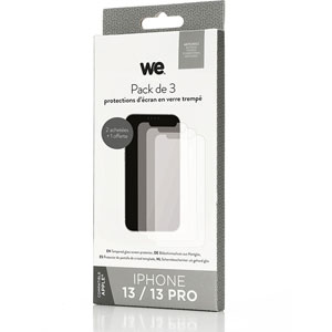 photo WE - Verre trempé - Apple - transparent