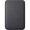 Porte-cartes tissage fin iPhone avec MagSafe Noir