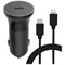 Chargeur voiture 20W - USB C/Lightning - Noir