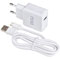 Chargeur USB 5V 2.4A + Câble Micro USB 1m