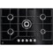 ELECTROLUX 74cm 5 Feux 10900w Verre Noir