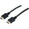 Cordon HDMI HighSpeed avec Ethernet - Noir / 0.5m