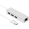 HEDEN Adaptateur USB-C Gigabit Ethernet + Hub USB3.0 3p