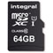 Integral microSDXC UHS-1, U1 - 64Go + Adapateur SD