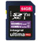 Integral UltimaPro Professionnal SDXC V30 UHS-I U3 - 64Go