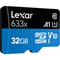 LEXAR MicroSDHC 633X - 32Go + Adaptateur SD