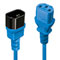 Rallonge secteur C14 vers C13, bleu, 1m