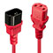 Rallonge secteur C14 vers C13, rouge, 0.5m