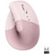 LOGITECH Souris ergonomique verticale Lift - Rose