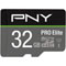 PNY PRO Elite microSDXC UHS-I- 32Go + Adaptateur SD