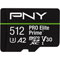 PNY PRO Elite Prime CL10 U3 V30 A2 microSDXC - 512Go