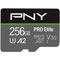 PNY PRO Elite Class 10 U3 V30 microSDXC - 256Go