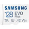 SAMSUNG EVO Plus microSDXC UHS-I - 128Go + Adaptateur SD