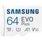 SAMSUNG EVO Plus microSDXC UHS-I - 64Go + Adaptateur SD