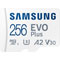 SAMSUNG EVO Plus (2024) microSDXC UHS-I - 256Go + Adapt SD