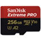 Sandisk Extreme Pro microSDXC UHS-I - 256 Go
