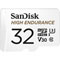 Sandisk High Endurance microSDHC UHS-I - 32Go + Adapt. SD