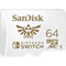 Sandisk MicroSDXC UHS-I U3 - 64Go / Pour Nintendo Switch