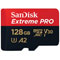 Sandisk Extreme PRO microSDXC UHS-I - 128Go + Adapt SD