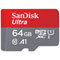 SANDISK Ultra microSDXC UHS-I - 64Go + Adaptateur SD