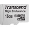 TRANSCEND MicroSD Haute Endurance 16Go + Adaptateur SD