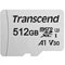 TRANSCEND 300S microSDXC UHS-I U3 - 512Go + Adaptateur SD