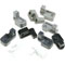 WHIRLPOOL MANCHON D'ARRET KIT GAUCHE (blanc + gris + noir)