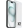 Photos Protection écran Iphone 15+, verre trempé