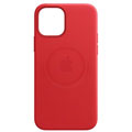 Photos Coque Cuir MagSafe pour Iphone 12/12 Pro - Rouge