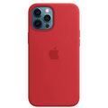 Photos Coque Silicone MagSafe Iphone 12 Pro Max - Rouge