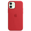 Photos Coque Silicone MagSafe pour Iphone 12mini - Rouge