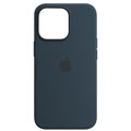 Photos Coque silicone MagSafe iPhone 13 Pro - Bleu abysse