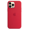 Photos Coque silicone MagSafe iPhone 13 Pro Max - Rouge