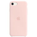 Photos Coque en silicone pour iPhone SE - Rose craie