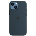 Photos Coque silicone MagSafe iPhone 13 mini - Bleu a.
