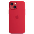 Photos Coque silicone MagSafe iPhone 13 mini - Rouge