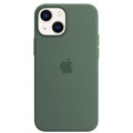 Photos Coque silicone MagSafe iPhone 13 mini - Eucalyptus