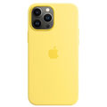 Photos Coque silicone MagSafe iPhone 13 Pro Max - Jaune