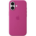 Photos Coque silicone MagSafe pour iPhone 16 - Fuchsia