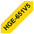 Photos HGe651V5 - Noir sur jaune / Pack 5 rubans