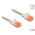 Photos Câble RJ45 Cat.6A U/UTP mince 1 m transparent