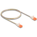 Câble RJ45 Cat.6A U/UTP mince 1 m transparent