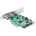 Carte PCIe x4 vers 2x USB 10 Gbps + 2x SATA