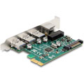 Carte PCIe x1 vers 3 x USB 5Gbps + 1 x LAN