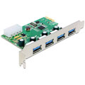 Photos Carte PCIe x1 vers 4 x USB 5 Gbps